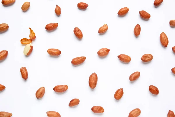 Tasty peanuts on white background — Stock Photo, Image