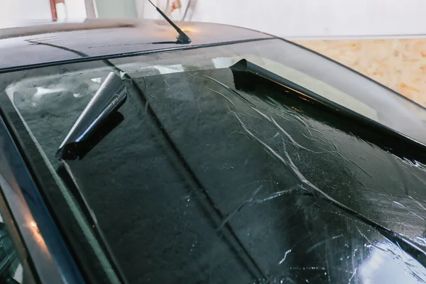 Tinting of car window, closeup — 스톡 사진