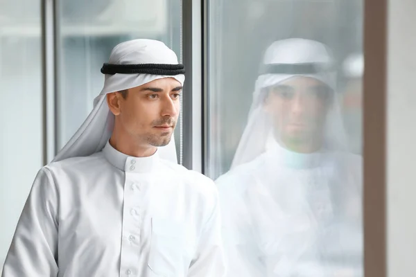 Portrait of Arab man near window — 스톡 사진