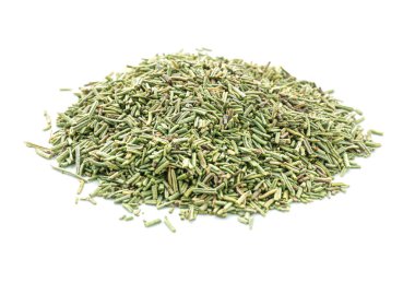 Beyaz arkaplanda kurutulmuş biberiye