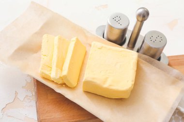 Lezzetli taze tereyağı.