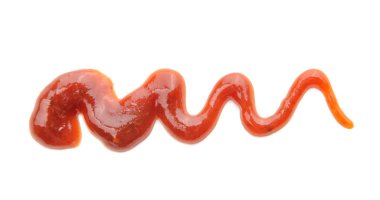 Beyaz arka planda lezzetli barbekü sosu