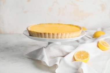 Lezzetli ev yapımı limonlu turta.