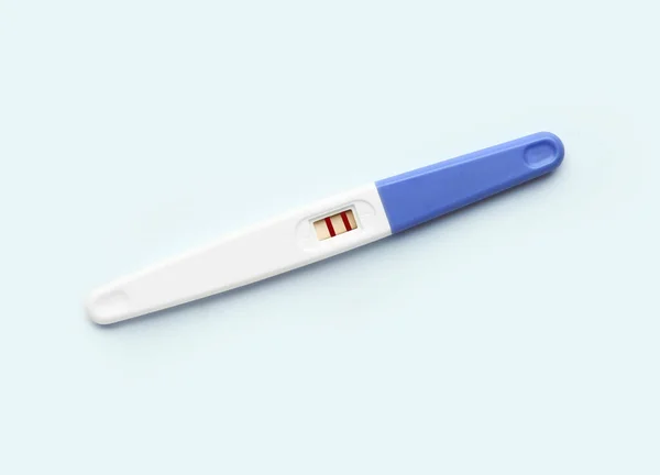 Pregnancy test on white background — Stock Photo, Image