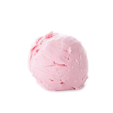 Beyaz arka planda lezzetli dondurma.