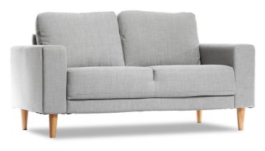 Beyaz arka planda modern kanepe