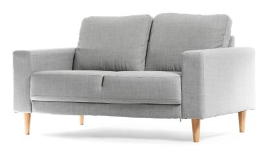 Beyaz arka planda modern kanepe