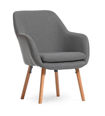 beyaz zemin üzerinde modern koltuk