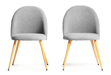 Beyaz arka plan üzerinde modern sandalye