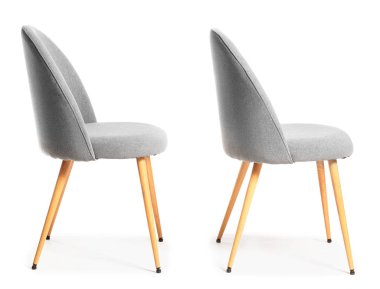 Beyaz arka plan üzerinde modern sandalye