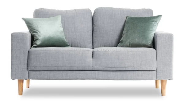 Современный диван на белом фоне — стоковое фото