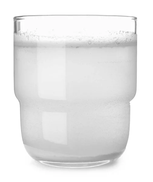 Glass of clean water on white background — Stock Photo, Image