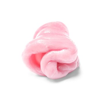 Beyaz arkaplanda sakız çiğneme