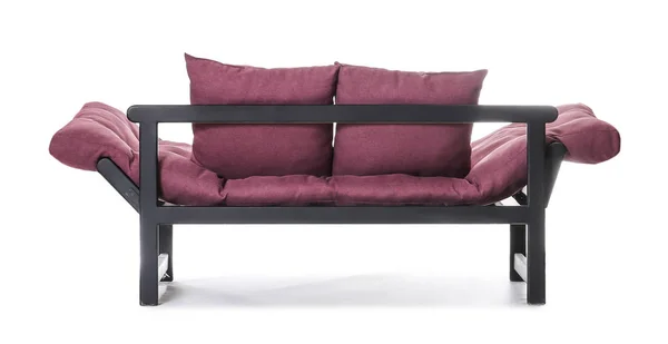 Bequemes Sofa auf weißem Hintergrund — Stockfoto