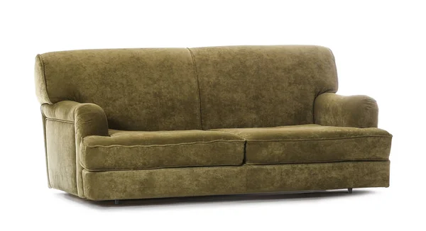 Comfortable sofa on white background — Stock Photo, Image