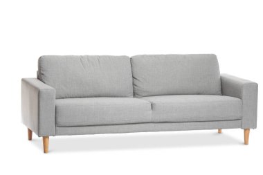 Beyaz arka planda modern kanepe