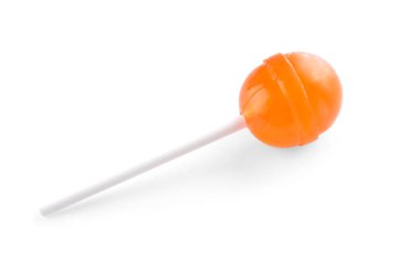 Beyaz arka planda lezzetli lolipop.