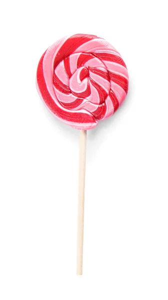 Tasty lollipop on white background — 스톡 사진