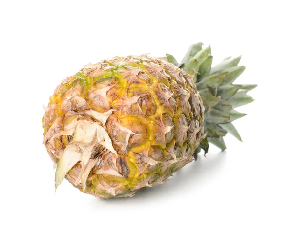 Fresh ripe pineapple on white background — Stock Photo, Image