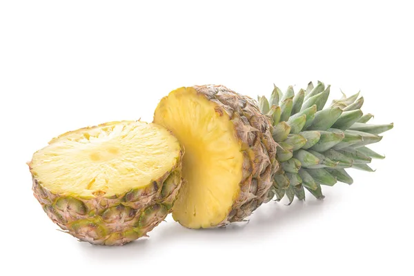 Fresh cut pineapple on white background — Stock Photo, Image