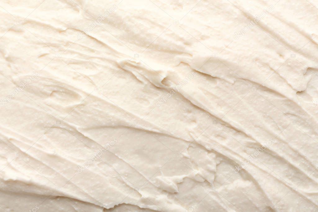 Tasty cream cheese as background