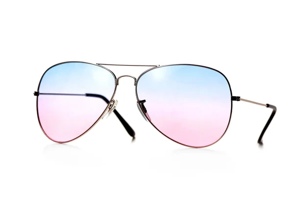 Stylish sunglasses on white background — Stock Photo, Image