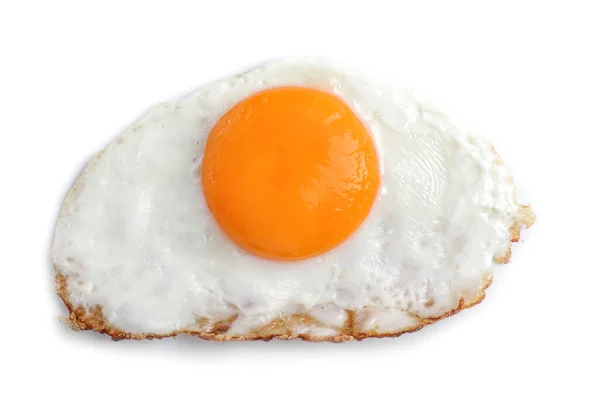 Tasty sunny side up egg on light background — 스톡 사진