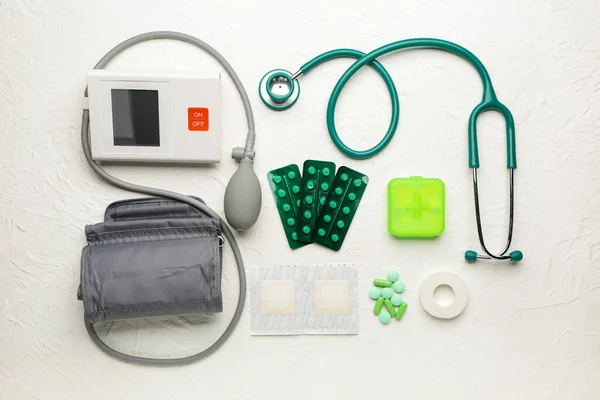 First aid kit on white background — Stock Photo, Image