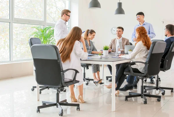 Group of business people during meeting in office — Stock Photo, Image