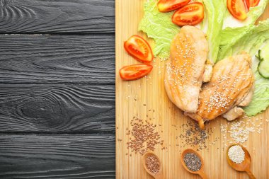 Sebzeli tavuk filetosu.