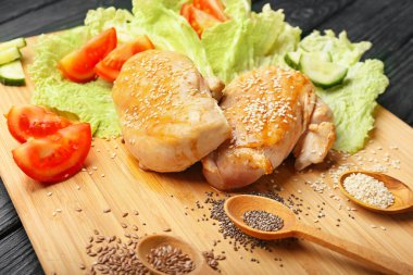 Sebzeli tavuk filetosu.