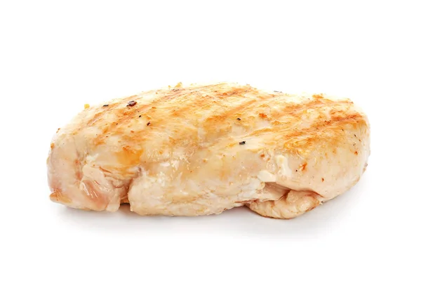 Vařené kuřecí filet na bílém pozadí — Stock fotografie