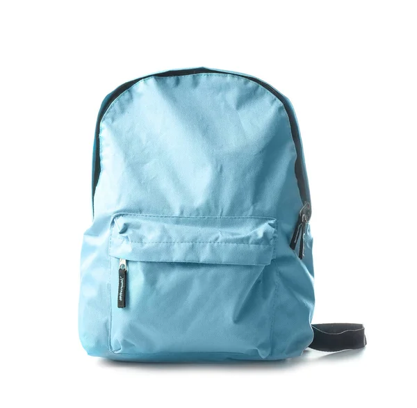 Školní batoh na bílém pozadí — Stock fotografie