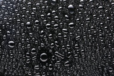 Koyu arkaplanda su damlaları