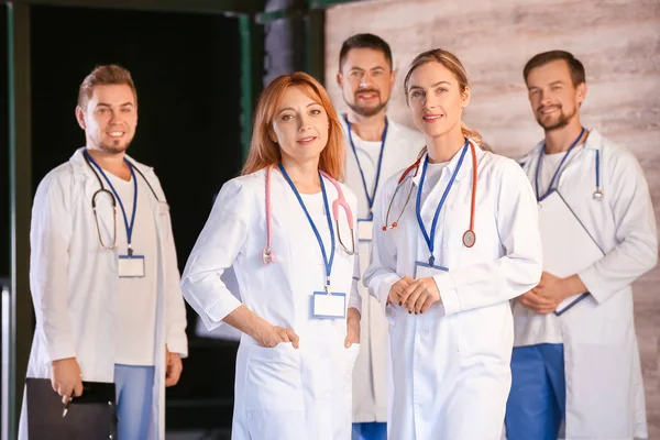 Portrait of doctors in modern clinic — Stock Photo, Image