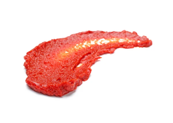 Tasty tomato sauce on white background — Stock Photo, Image