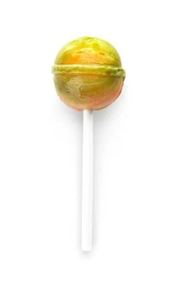 Sweet lollipop на белом фоне — стоковое фото