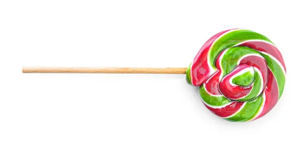 Sweet lollipop on white background — Stock Photo, Image