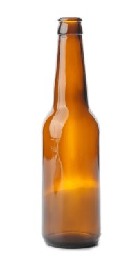 Glass bottle on white background. Recycling concept