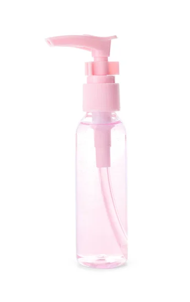 Beyaz arka planda şişe içinde kozmetik ürünü — Stok fotoğraf