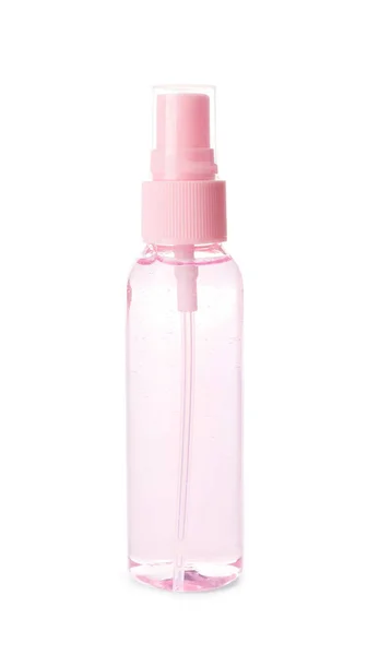 Kosmetisk produkt i flaska på vit bakgrund — Stockfoto