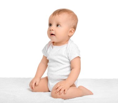 şirin bebek beyaz izole