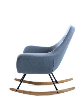 Beyaz arka planda modern rahat koltuk