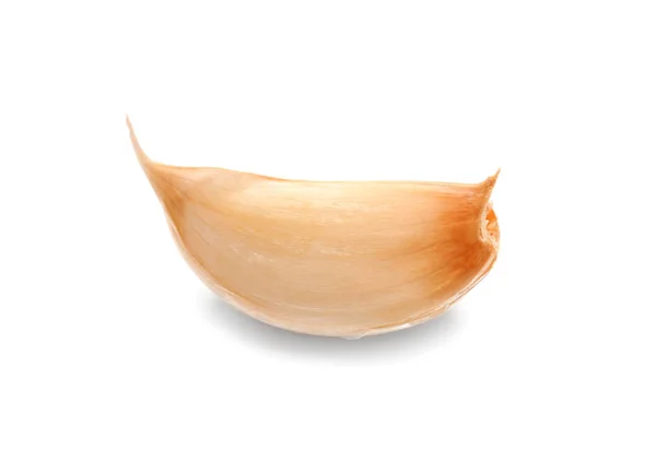 흰 배경에 있는 싱싱 한 마늘 — 스톡 사진