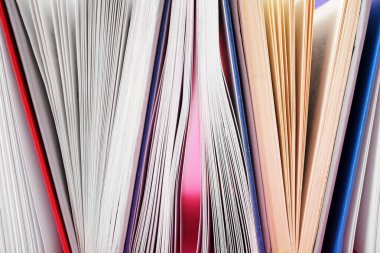 Pek çok farklı kitap, yakın görünüm