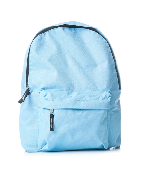 Beyaz arka plan üzerinde okul sırt çantası — Stok fotoğraf