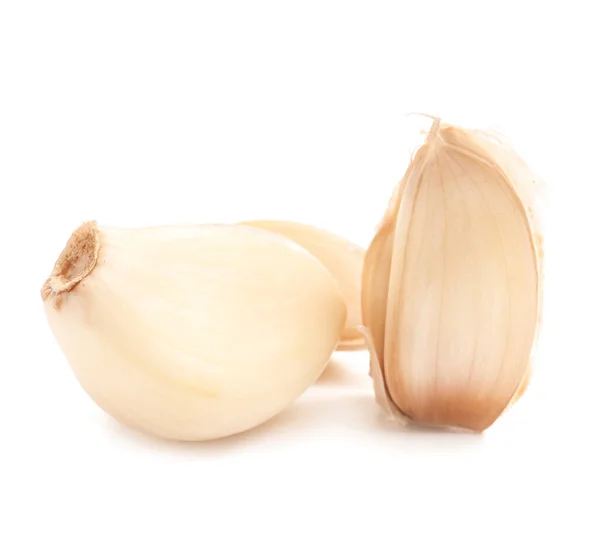 Frischer Knoblauch auf weißem Hintergrund — Stockfoto