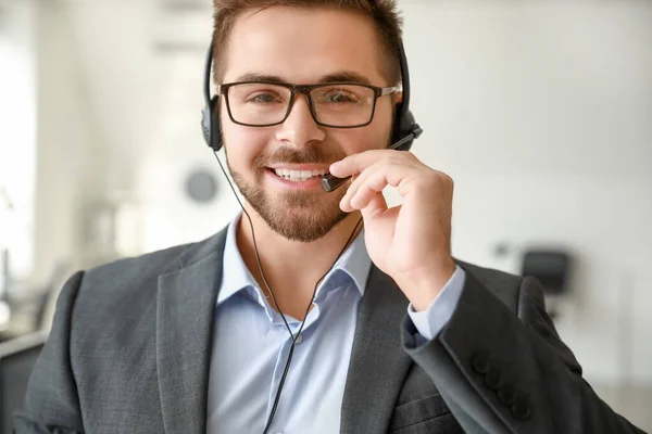 Portrait of male technical support agent in office — Stock Photo, Image