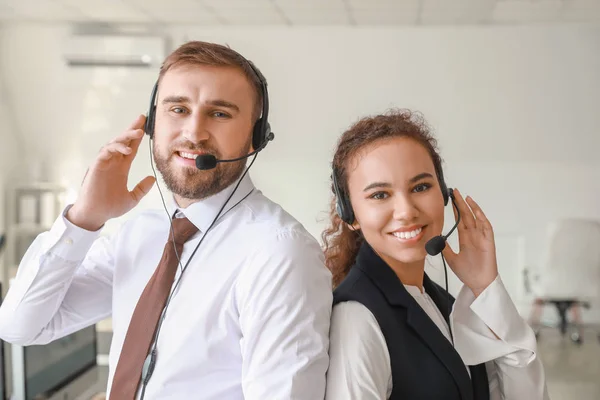 Portrait of technical support agents in office — Stock Photo, Image