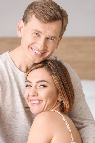 Portrait of beautiful couple at home — Stock Photo, Image